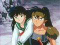 Le dmon-loup Koga a kidnapp Kagome
