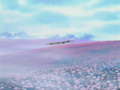 Barrire de l'le Hijiri  la surface du lac