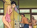 In the public bath