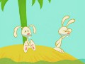 Des lapins naufrags sur une le dserte
