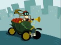 Poppi qui imite un vieux tacot
