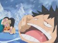 Pril en la demeure ! Luffy tombe dans le lac