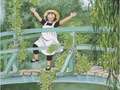 Linna dans le jardin de Monet