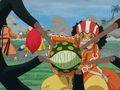 En plein dans le mille. Le sauveur de Dressrosa !