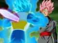 Deuxime manche contre Black Goku. Le Super Sayen ros entre en scne !